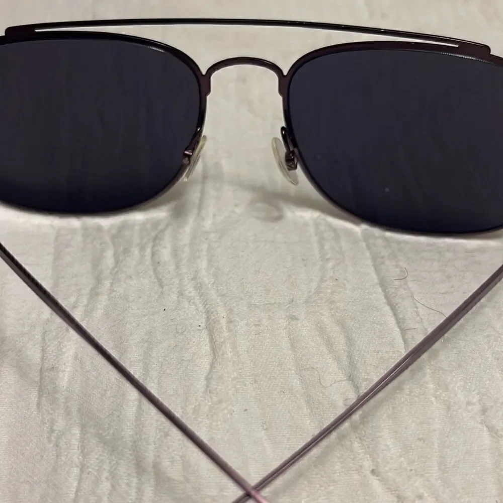 Tomas Maier Rubber Blinders Palm Tree Printed Mirrored Aviator Sunglasses $540